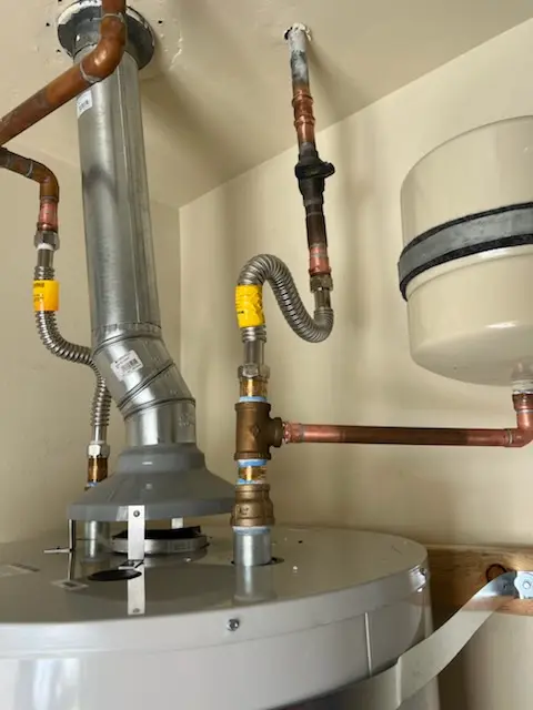 Water heater installation and plumbing repair in The Marketplace at Vernon Hills